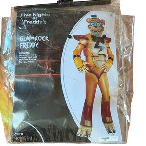 Spirit Halloween Five Nights at Freddy's Glamrock Freddy Child costume Sz 12/14